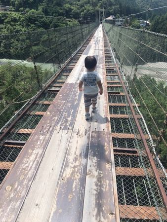 谷瀬の吊り橋