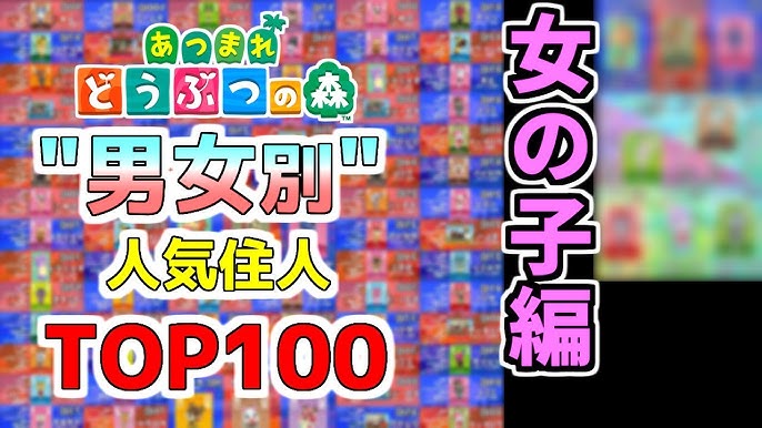 あつ森 好きなどうぶつ 住民 人気ランキング投票結果