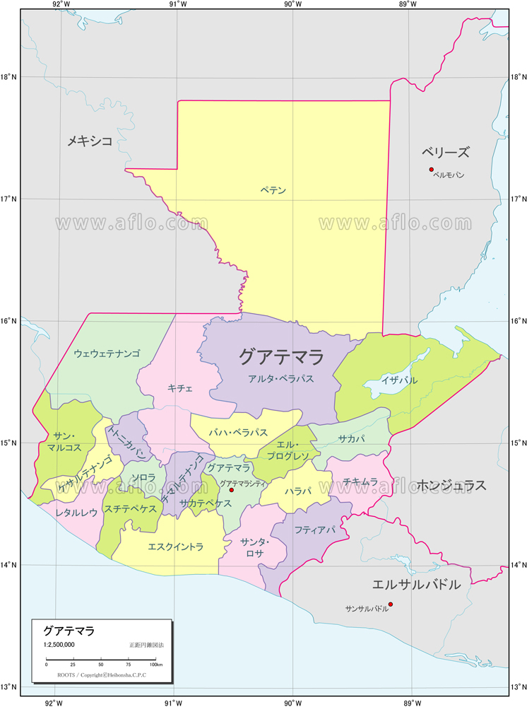 704 Guatemala Map Stock Photos,