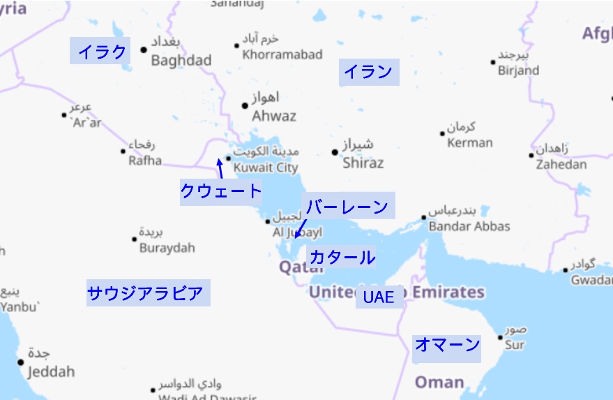 イラク地図 アインカワ地区地図