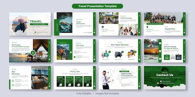 プレゼンテーション用の 旅行 無料の パワーポイント テンプレートと