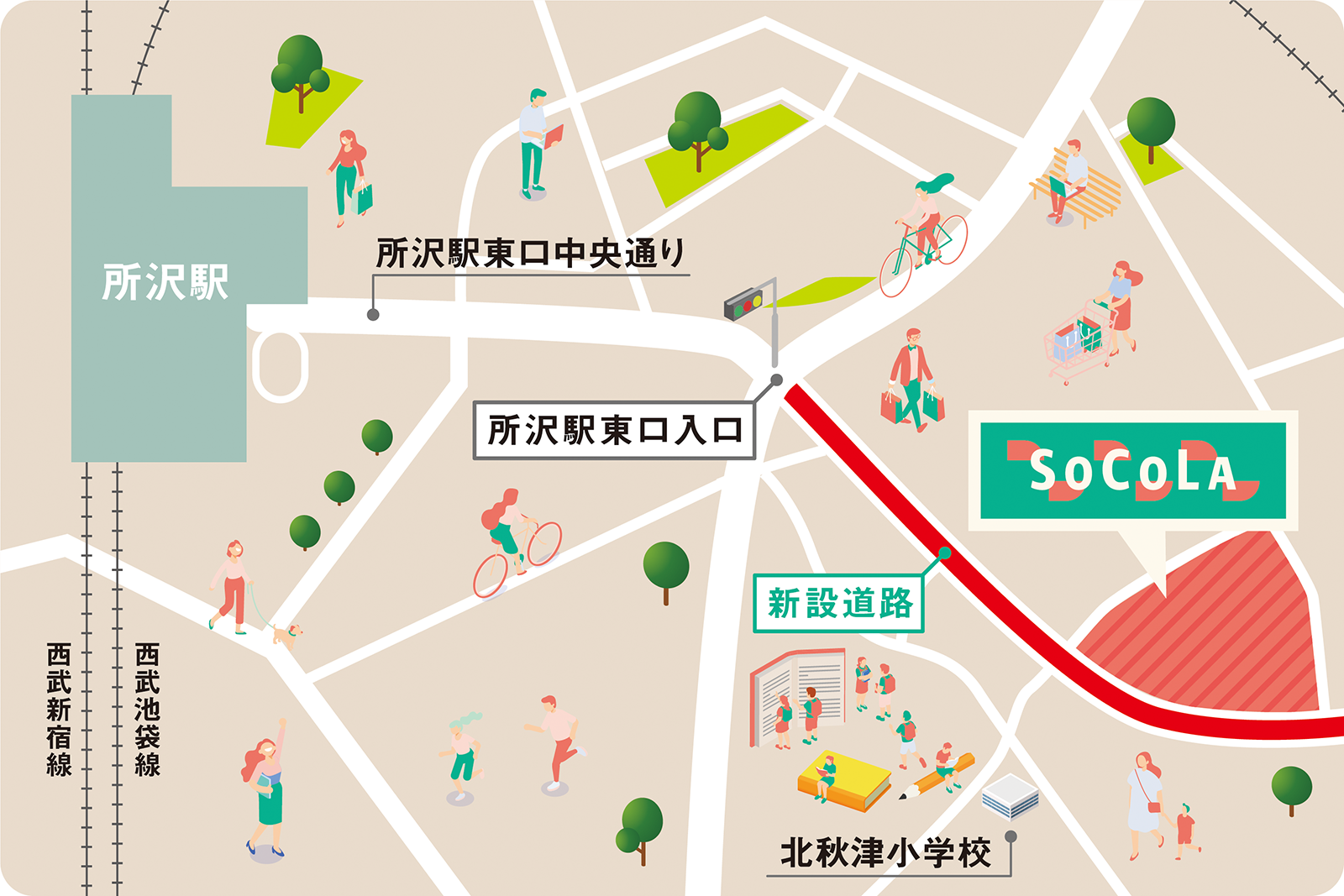 所沢駅東口 から近くて安い駐車場特Pとくぴー