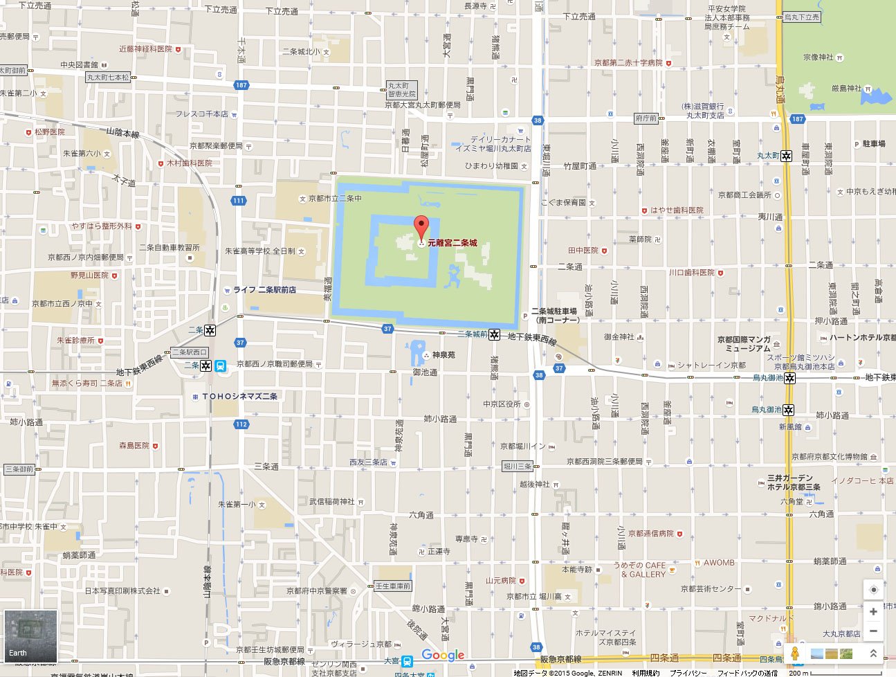 京都市内全域マップ - 京都観光研究所名所イラスト地図オススメコース
