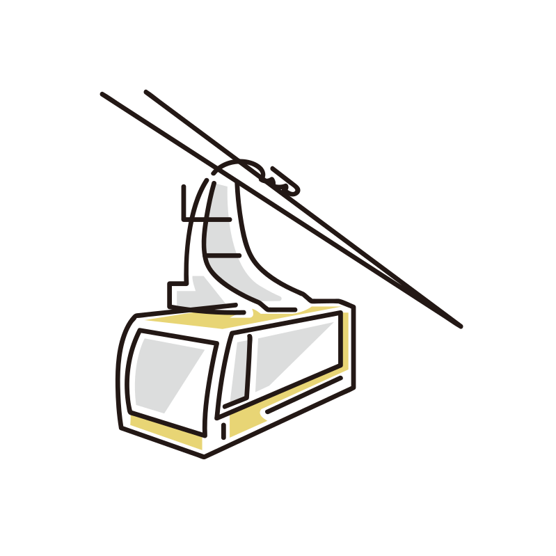 乗り物、ロープウェイを表すラインスタイルのアイコンのイラスト素材247088568 毎月1点無料 フリー のストックフォト イメージマート