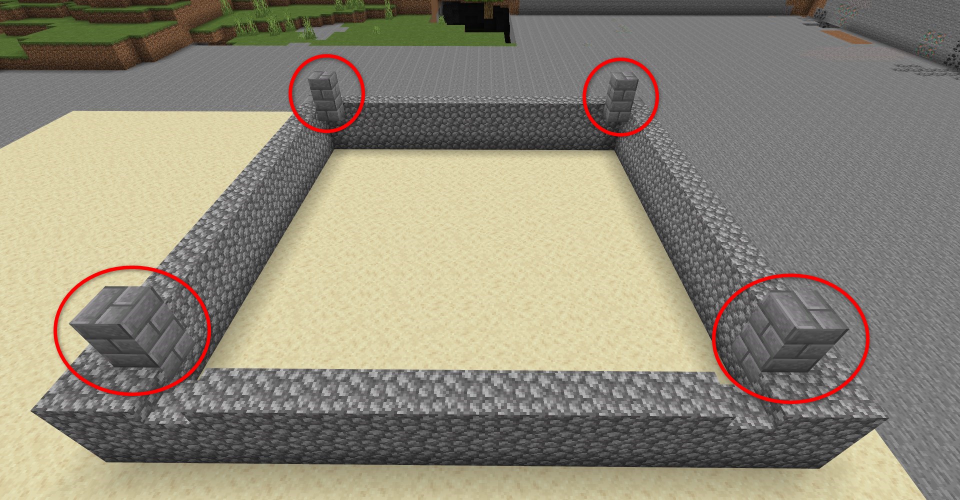 初心者さん向けのお城の作り方 お菓子の街: みゅーずのマイクラ