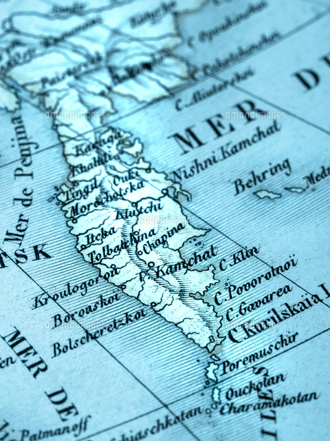 ロシア極東地域カムチャッカ半島の行政や政治のベクトル地図 ストックベクター ©Lesniewski