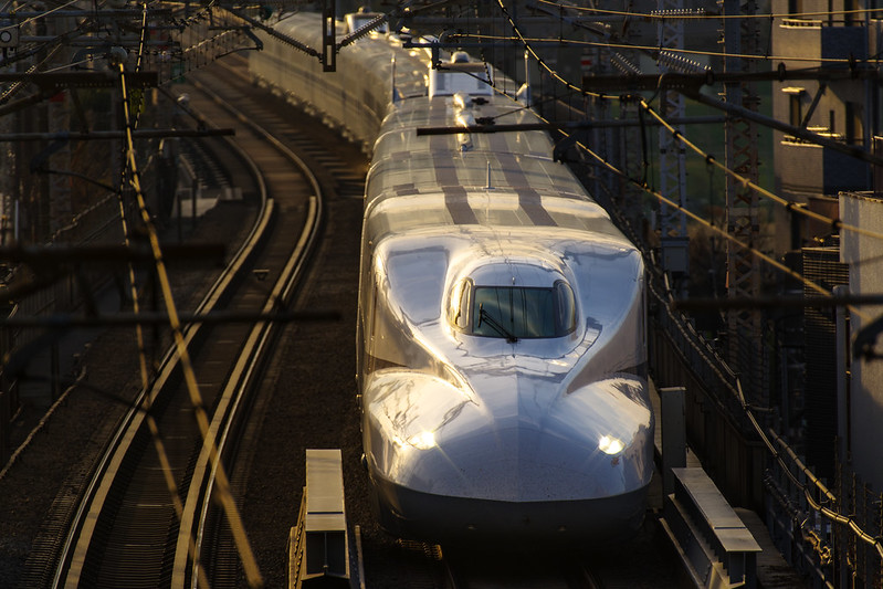 山陽新幹線 冬の風景 –