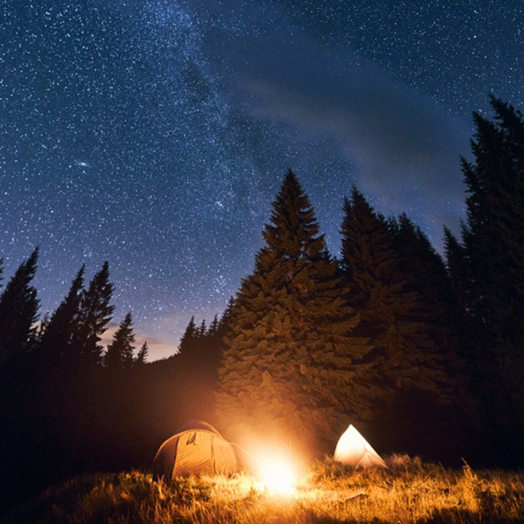 じゃらん限定 湯河原＆熱海×手ぶらで日帰り焚き火だけプラン 夜景と焚き火と星空に癒されるキャンプ場で気軽に焚き火体験