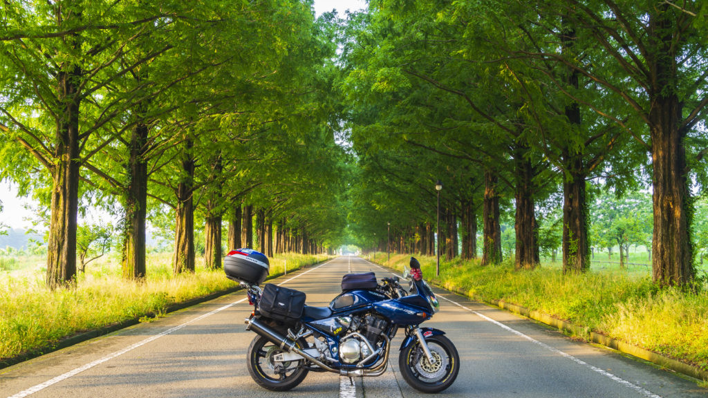 琵琶湖の湖岸「あのベンチ」 SNSで話題となり、その知名度が高くなった映えスポット📸 バイクや愛車でドライブやツーリングで立ち寄られることがあると思います✨ツーリングポイントとしても人気があります🏍️各々が琵琶湖を背景にしたり、ベンチとともに撮影されたり