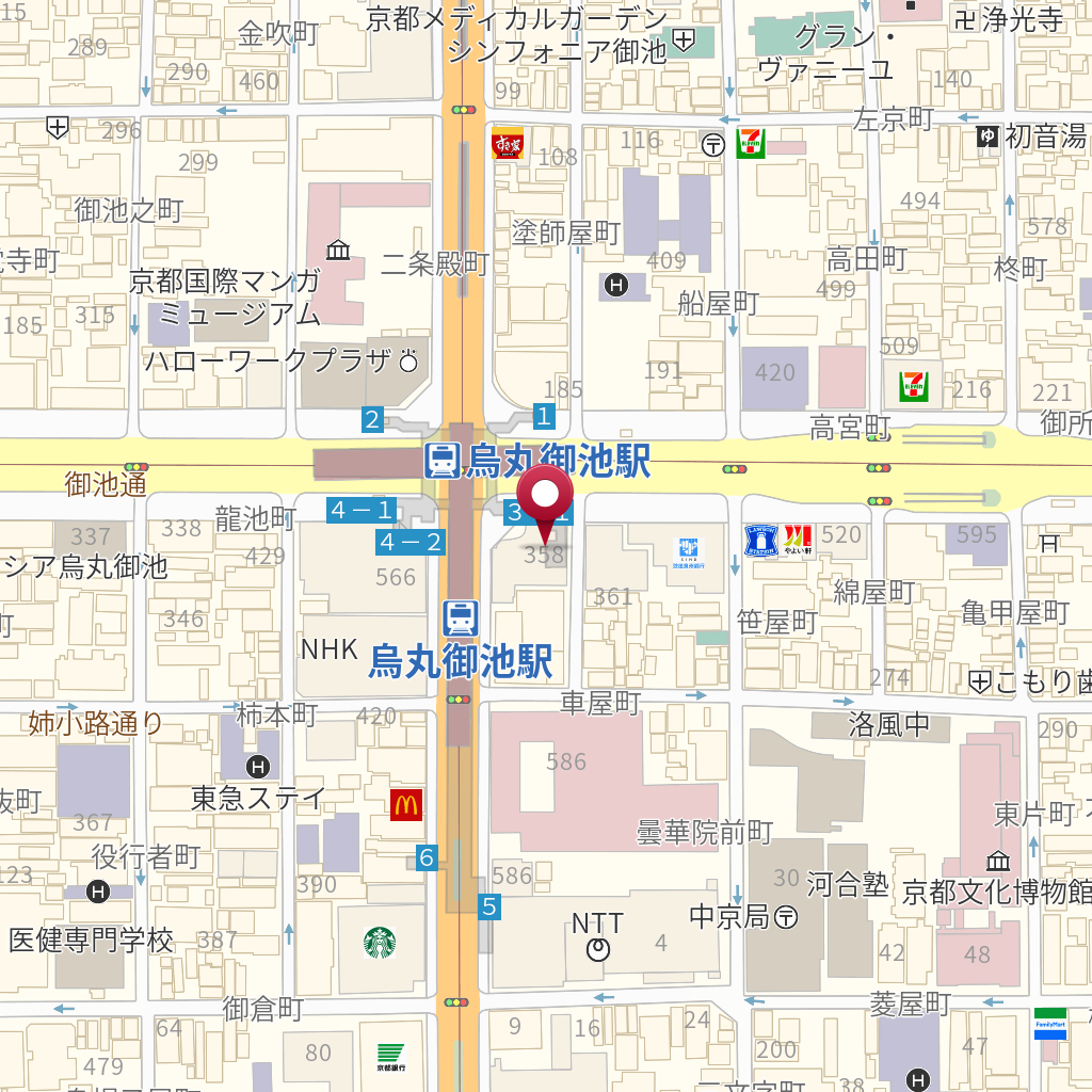 京都市営地下鉄時刻表：東西線 西大路御池駅