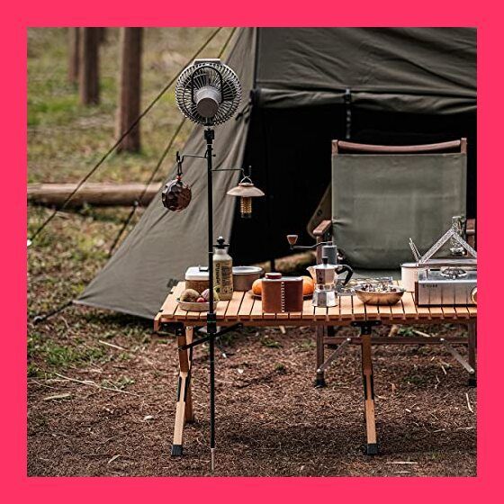 Amazon.co.jp: ランタンスタンド キャンプ用の折りたたみ可能なランタンスタンド軽量アルミニウム合金屋外ランタンポールハンガーとステークエンドブラック色