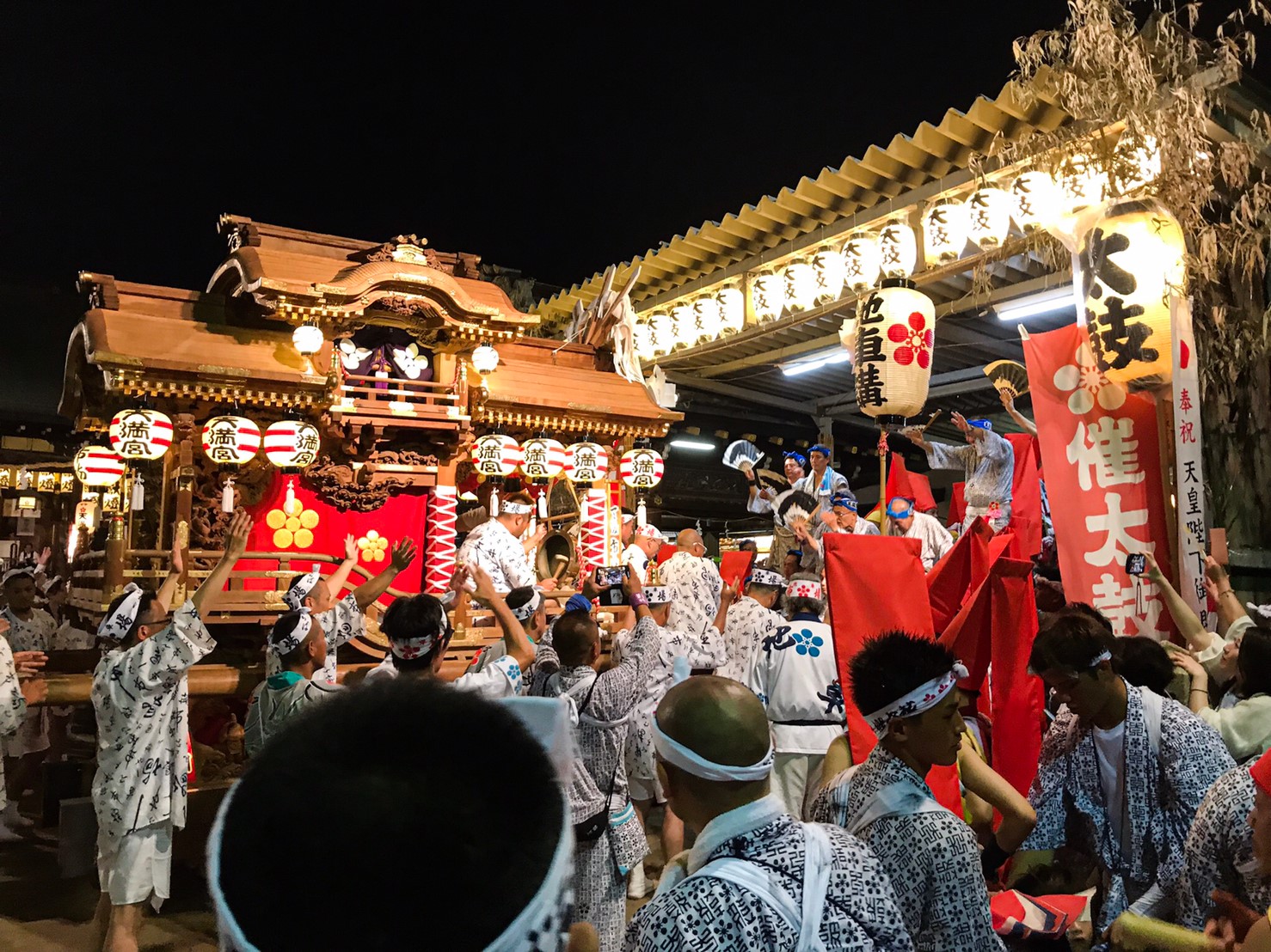 天神祭地車新調お披露目曳行