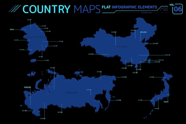 北朝鮮韓国日本中国ロシアモンゴルの地図 – 詳細なベクターイラスト」のベクター画像素材 ロイヤリティフリー725108365Shutterstock