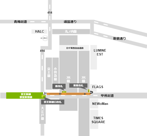 ATM 新宿駅新南改札内ATM : 新宿穴場辞典