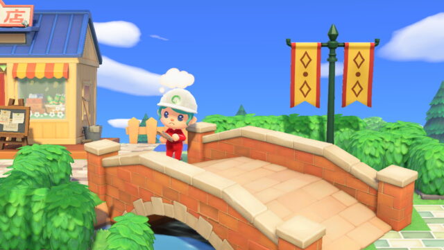 あつ森 吊り橋から見える遠景づくりSuspension bridge