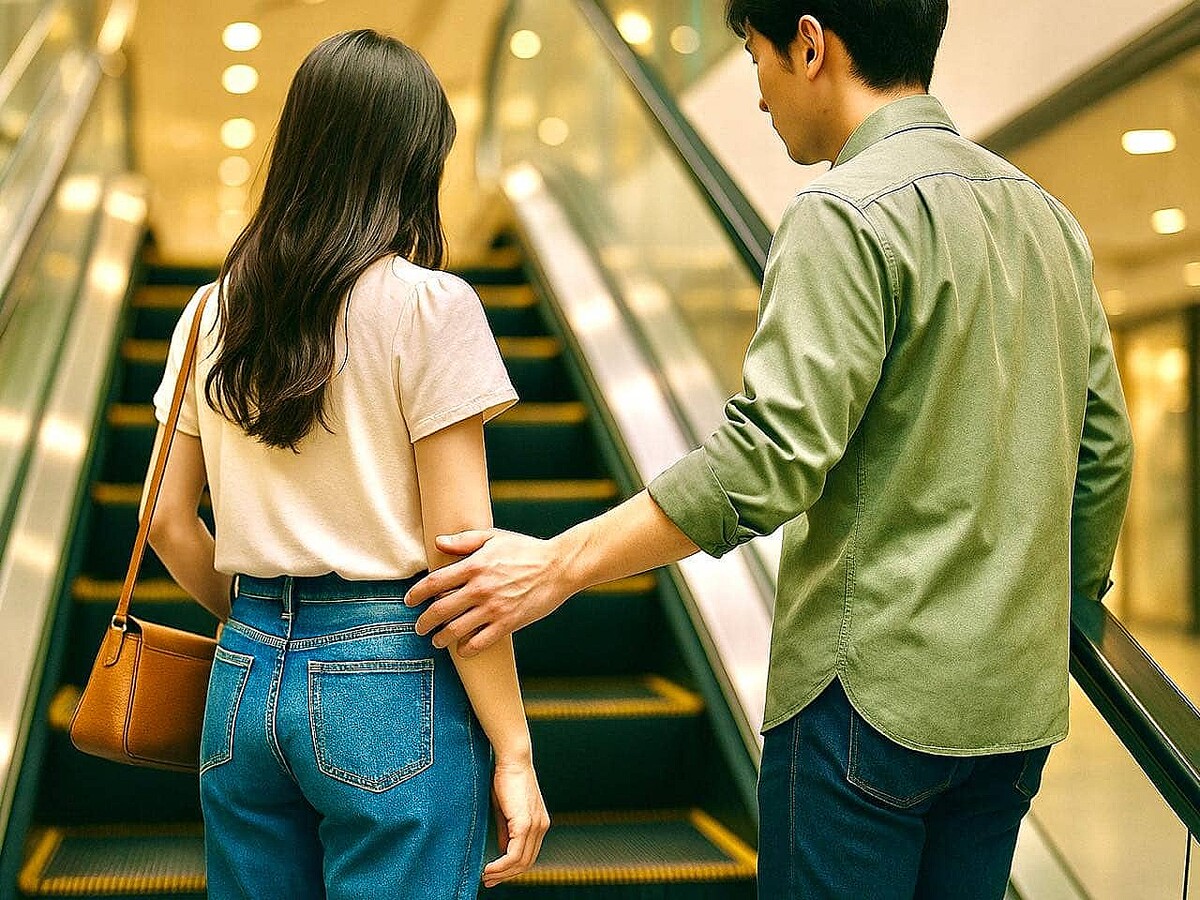 韓国のエスカレーターでついやってしまう遊び韓国在住ブログ×えもにっき