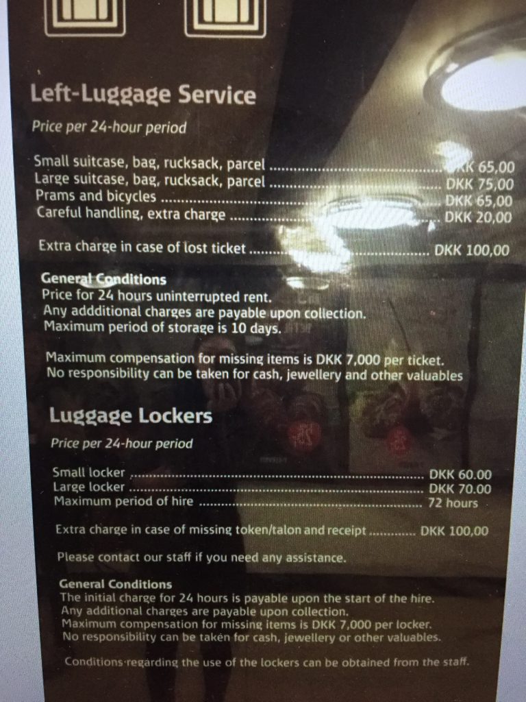バルト海クルーズ旅行記6 コペンハーゲン中央駅のコインロッカー: いつでもどこでも着物生活3