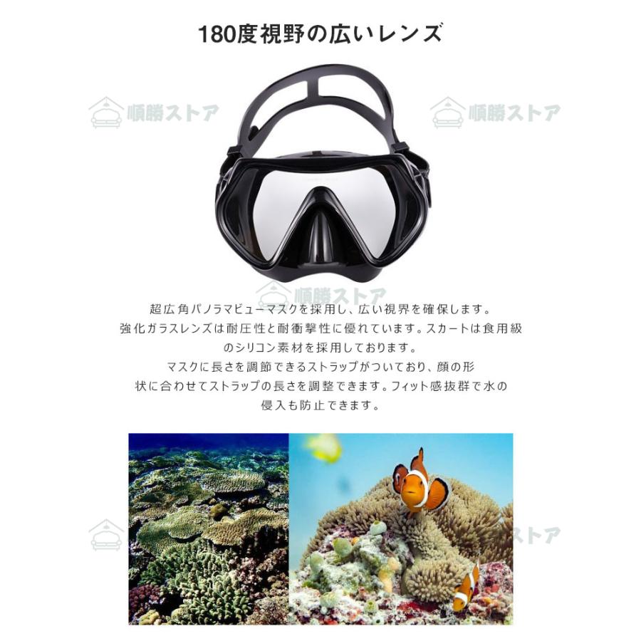 シュノーケル セット 大人用 3点セット