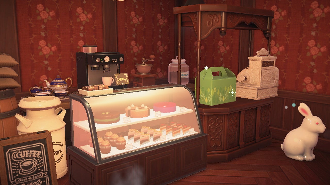 あつ森 ハピ森 ついにカフェ2階にギャラリーがオープン！！赤薔薇姫