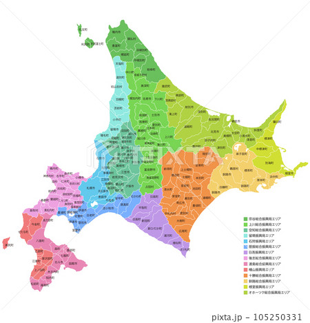 日本地図 北海道の地図イラスト無料フリーイラスト素材集 Frame illust