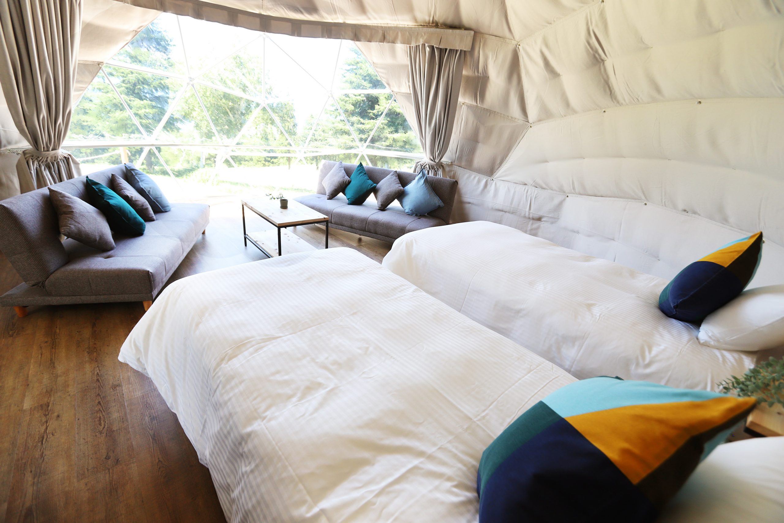 冷房設備があるグランピング施設 一覧から公式最安値で探す