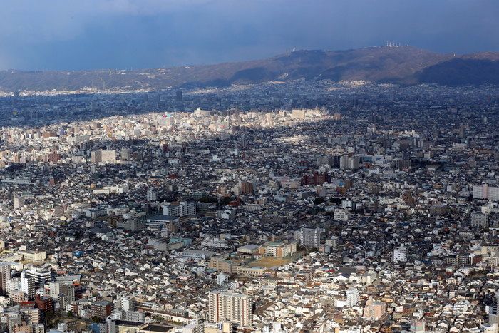 あべのハルカス展望台から通天閣を見下ろす by ビョルンID：7032386- 写真共有サイト:PHOTOHITO