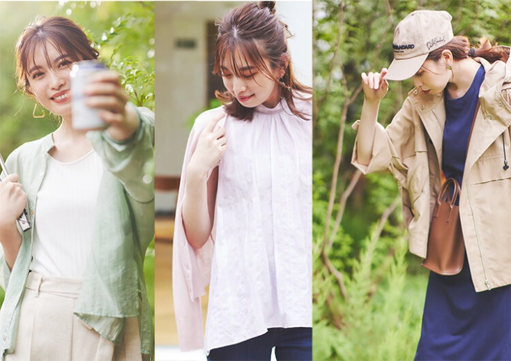 森の中でグランピング！ カジュアルもネイビー×白でスタイリッシュを味方につけて8月27日 bo-te ボーテ