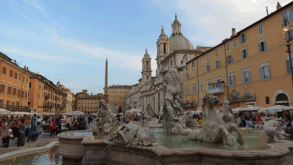 ナヴォーナ広場、パンテオン、トレビの泉ウォーキングツア