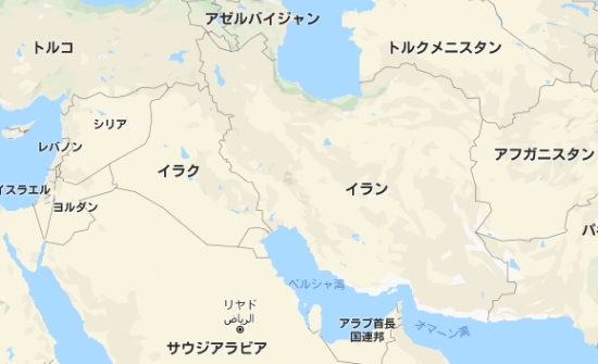 Amazon.co.jp: イラクとその周辺世界地図: Japanese