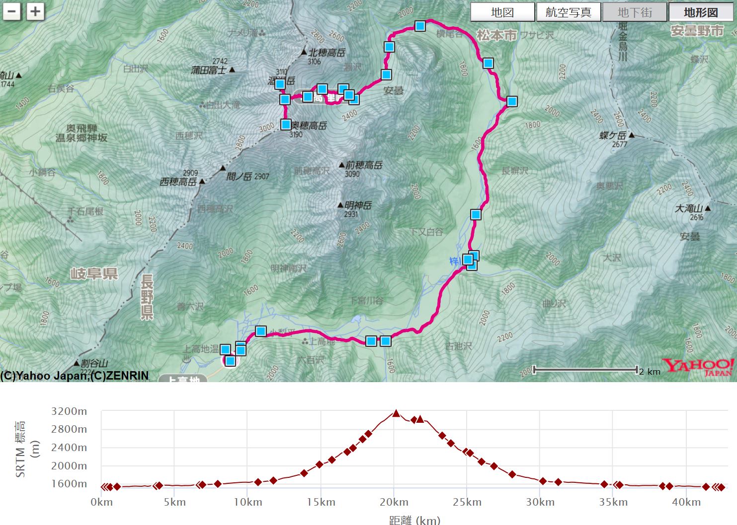 登山地図を読んで登った気になってみる「上高地・涸沢」バイク乗りの絵日記