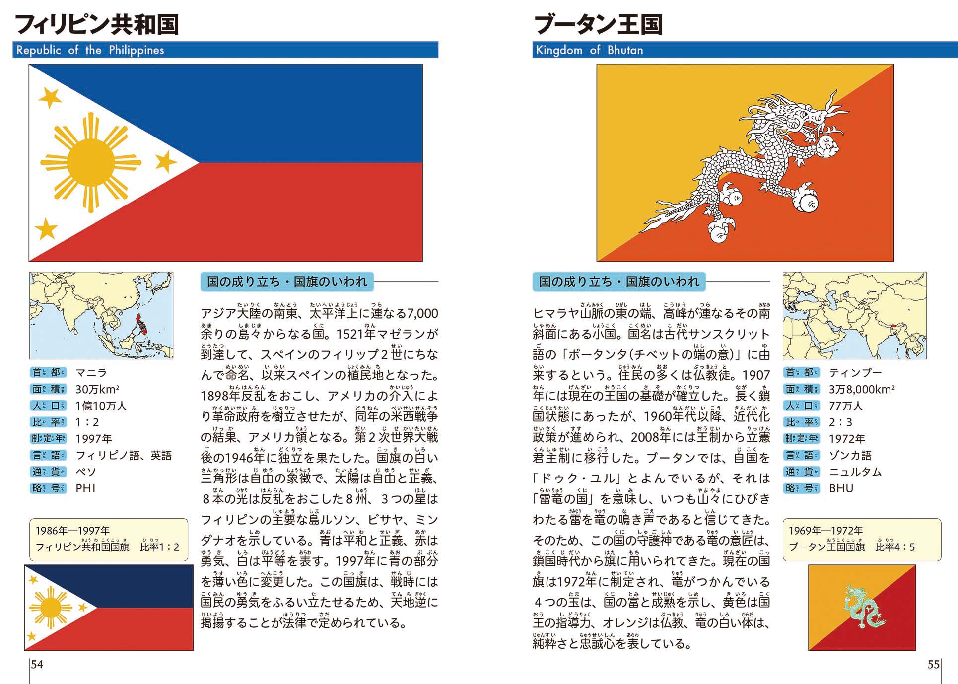 ブータンの国旗意味やイラストのフリー素材など – 世界の国旗 –