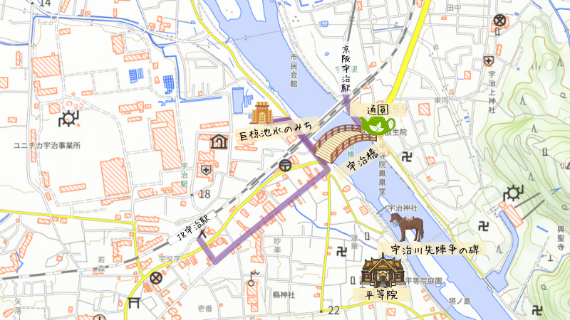 巨椋池干拓地の堤跡