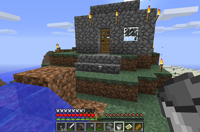 MTMに塔と家を作る : マインクラフトてんやわんや開拓記