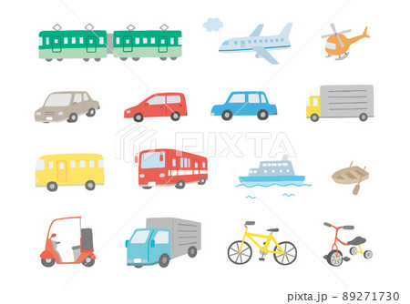 乗り物のかわいい手書きイラスト無料フリー素材まとめ - ONWAイラスト