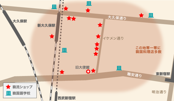 鶴橋 コリアンタウンの行き方 地図WALK