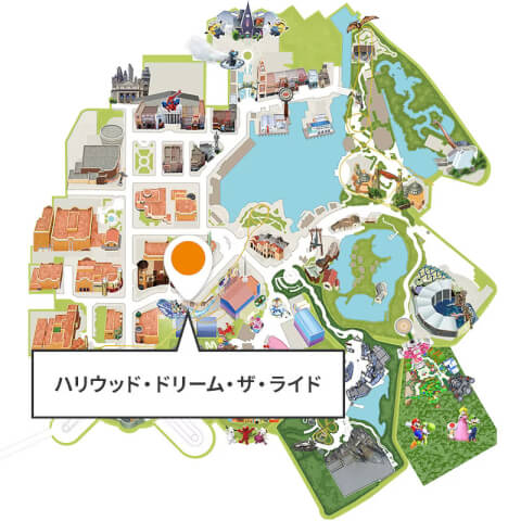 スーパー・ニンテンドー・ワールド™エリア入口マップユニバーサル・スタジオ・ジャパンUSJ