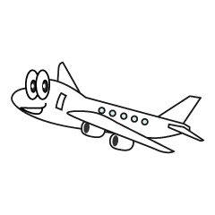 かわいい飛行機のイラスト素材 - フリーイラスト素材配布サイトIllustATAM