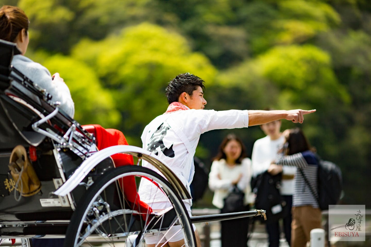 京都 嵐山 人力車乗車体験