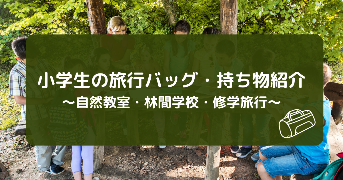 小学校高学年キッズの「最強旅トラベルポーチ」見つけた！2泊3日の荷物がしっかり入る、荷造り5点セットアンジェ日々のコラム