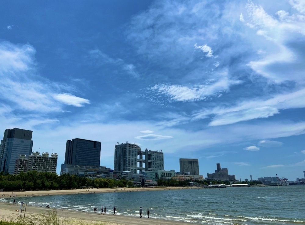 潮風公園 太陽の広場の夜景 東京都品川区