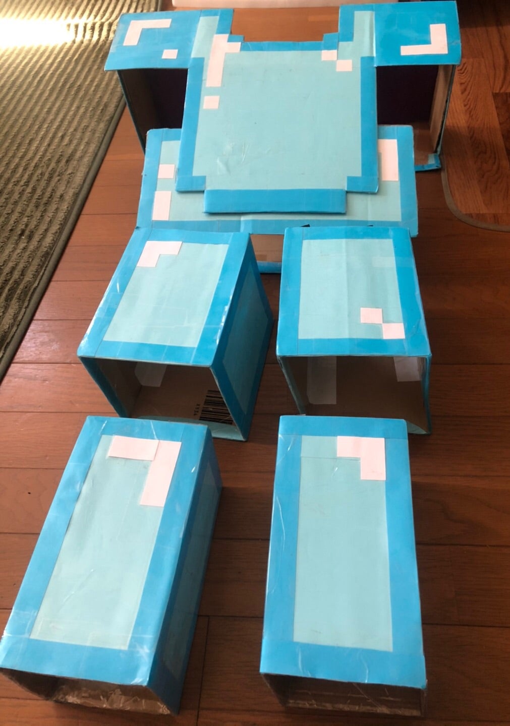 マインクラフト 装備作り④百均で買ったものでいろんなものを手作り