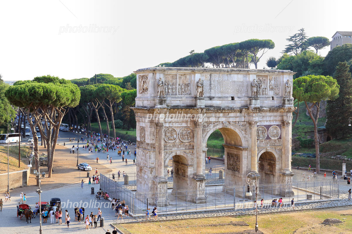 古代ローマの記念門 中古品コンスタンティヌスの凱旋門イタリア の建築 世界建築