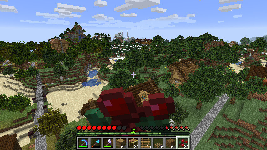 大きなツリーハウスを作る3: マインクラフトてんやわんや開拓記