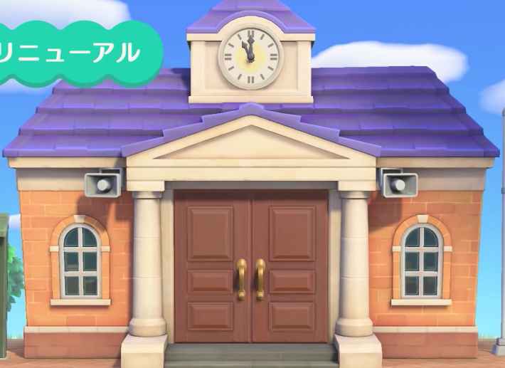 あつ森 案内所裏の展望ウッドデッキ～狭いスペースのレイアウト～ - マイミーボックス