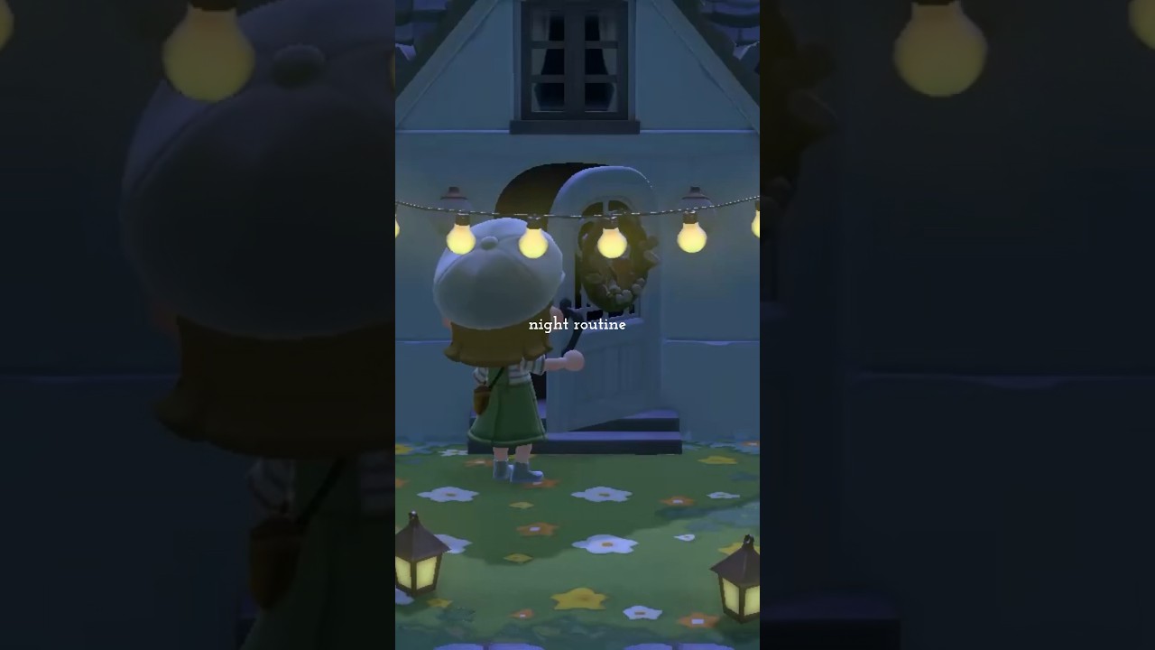 あつまれどうぶつの森 とある日のナイトルーティンFridaynight routine