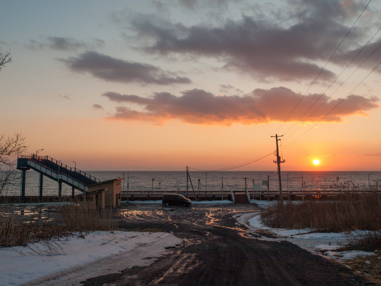 北舟岡駅海の見える駅