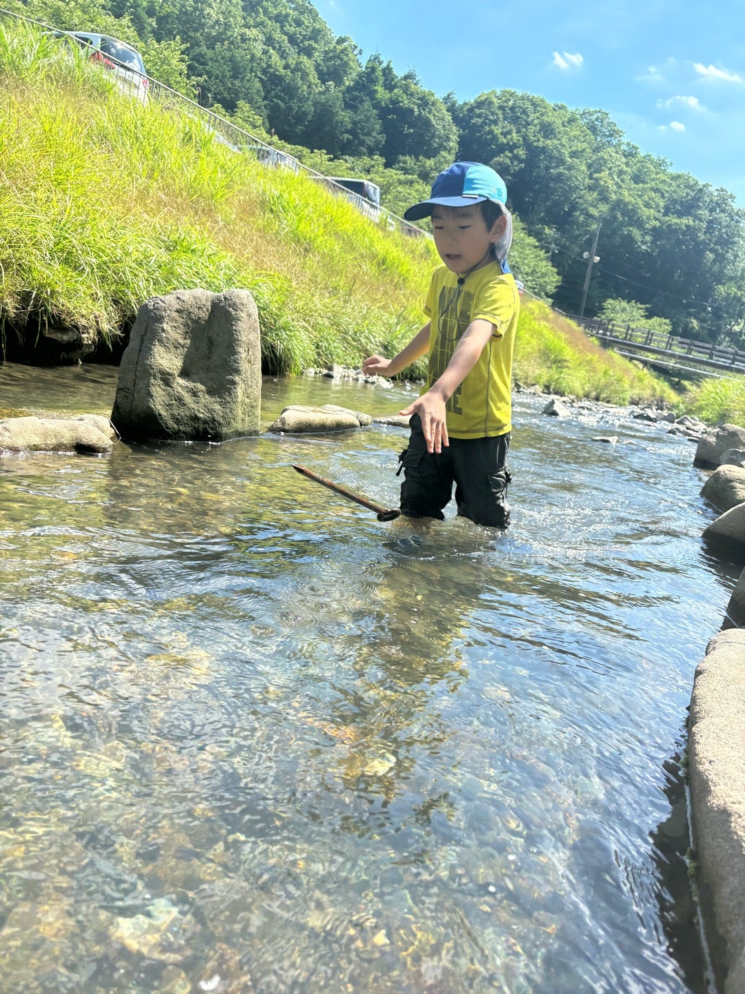 家族デイキャンプ 知明湖キャンプ場 ファミリーキャンプ