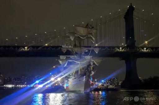 メキシコ海軍帆船の橋衝突、米当局が調査 写真10枚 国際ニュース：AFPBB News