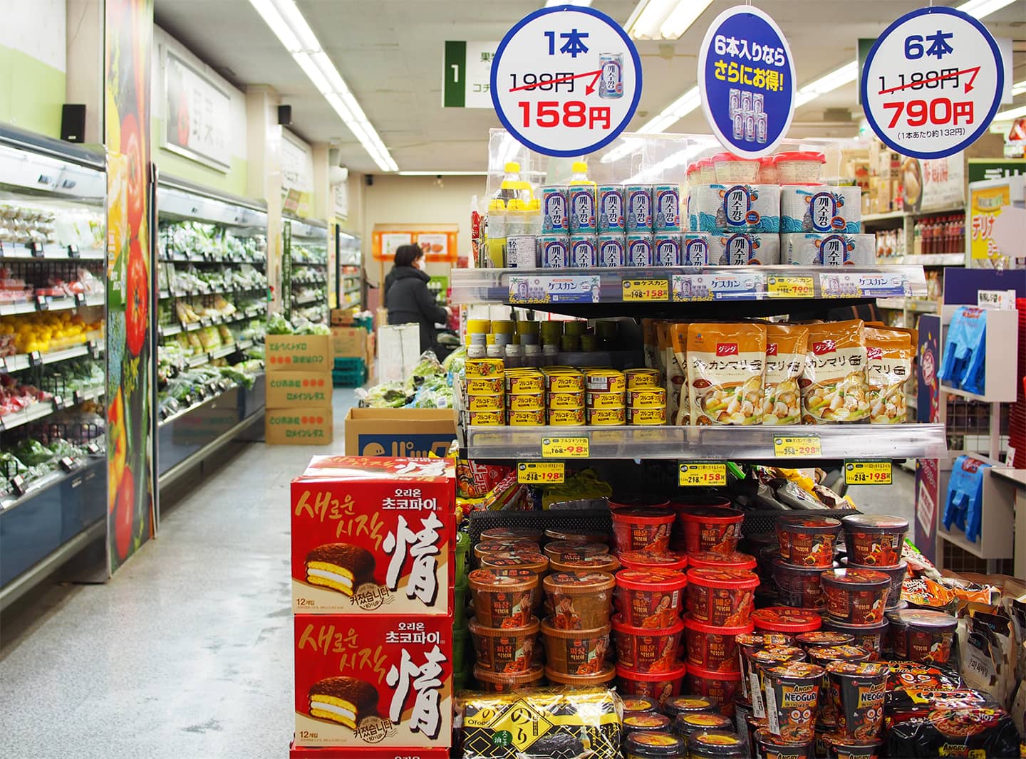 新大久保の２大スーパー ソウル市場 と 韓国広場