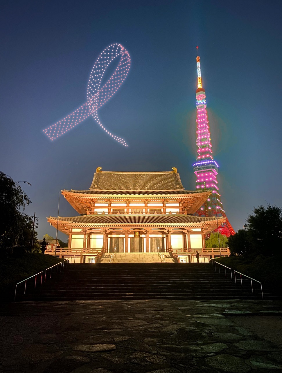 東京タワー、都庁などがピンク色に～「ピンクリボン」イルミネーション各地でオリコンニュース ORICON NEWS